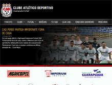 Tablet Screenshot of deportivofutsal.com.br